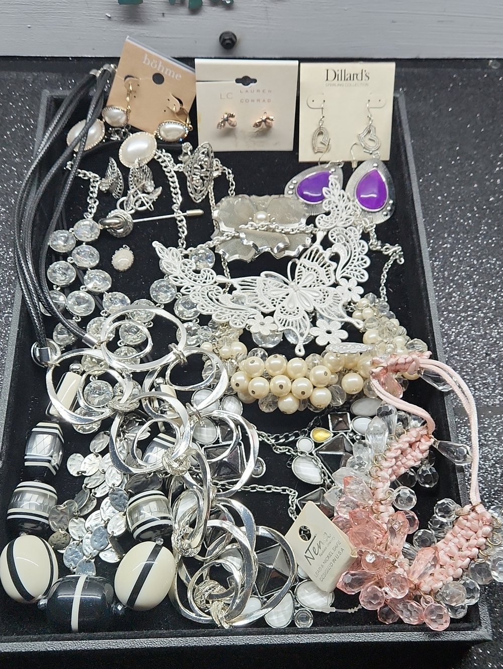 Assorted Women's Silver-tone Jewelry Bundle - Mixed Colors And Materials